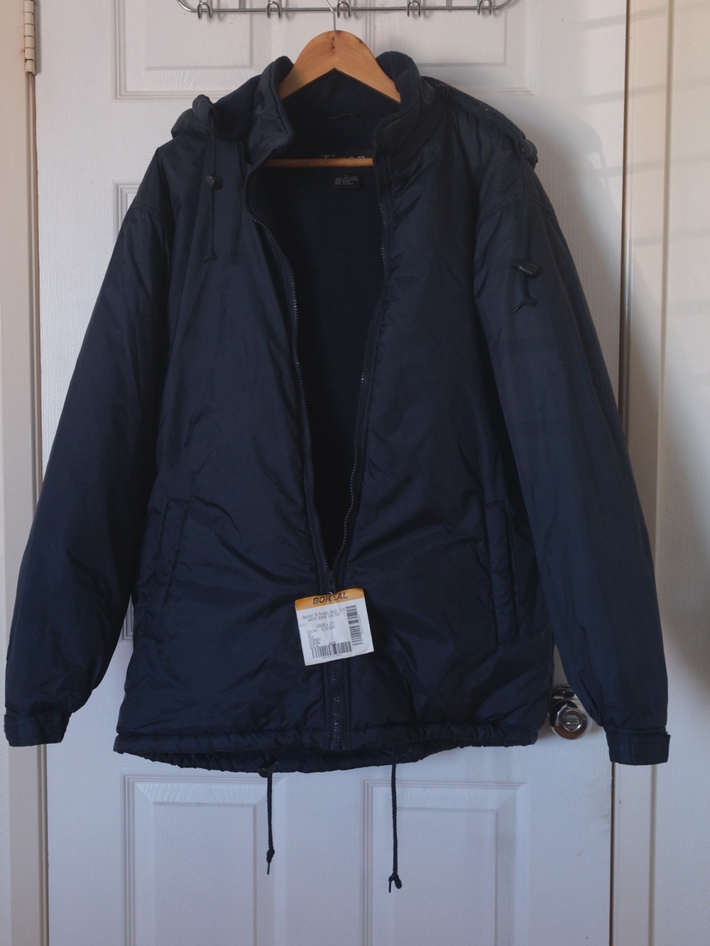 Men's Navy Hooded Jacket - Boreal